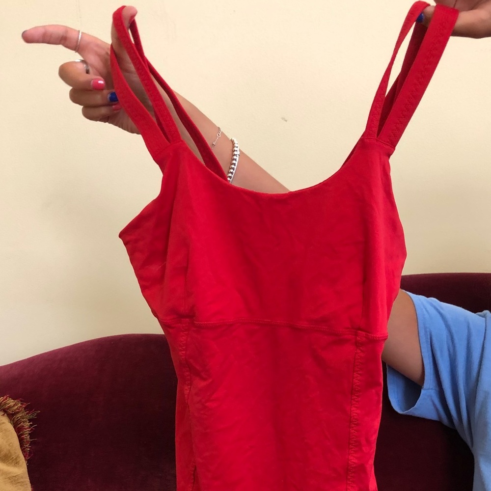 Lulu lemon red tank top
